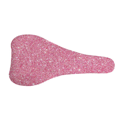 Pink (NOT Real) Glitter Print Bicycle Seat Cover