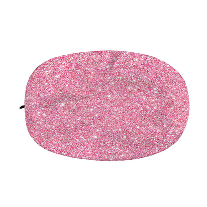 Pink (NOT Real) Glitter Print Car Side Mirror Covers