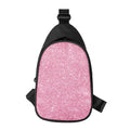 Pink (NOT Real) Glitter Print Sling Bag