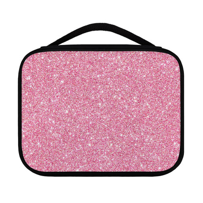 Pink (NOT Real) Glitter Print Classic Bible Case