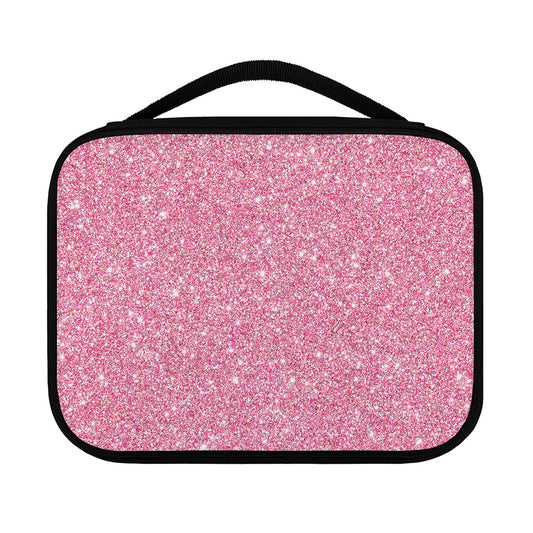 Pink (NOT Real) Glitter Print Classic Bible Case