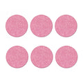 Pink (NOT Real) Glitter Print Coaster Set