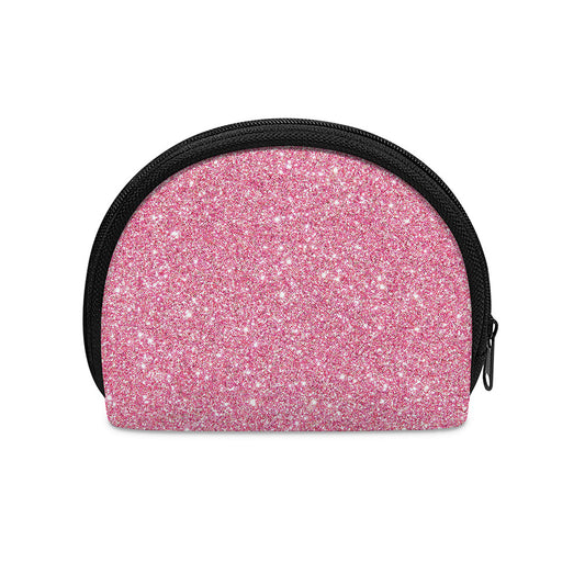 Pink (NOT Real) Glitter Print Coin Purse