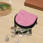 Pink (NOT Real) Glitter Print Coin Purse