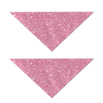 Pink (NOT Real) Glitter Print Dog Bandana