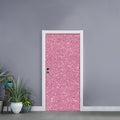 Pink (NOT Real) Glitter Print Door Sticker