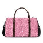 Pink (NOT Real) Glitter Print Duffle Bag