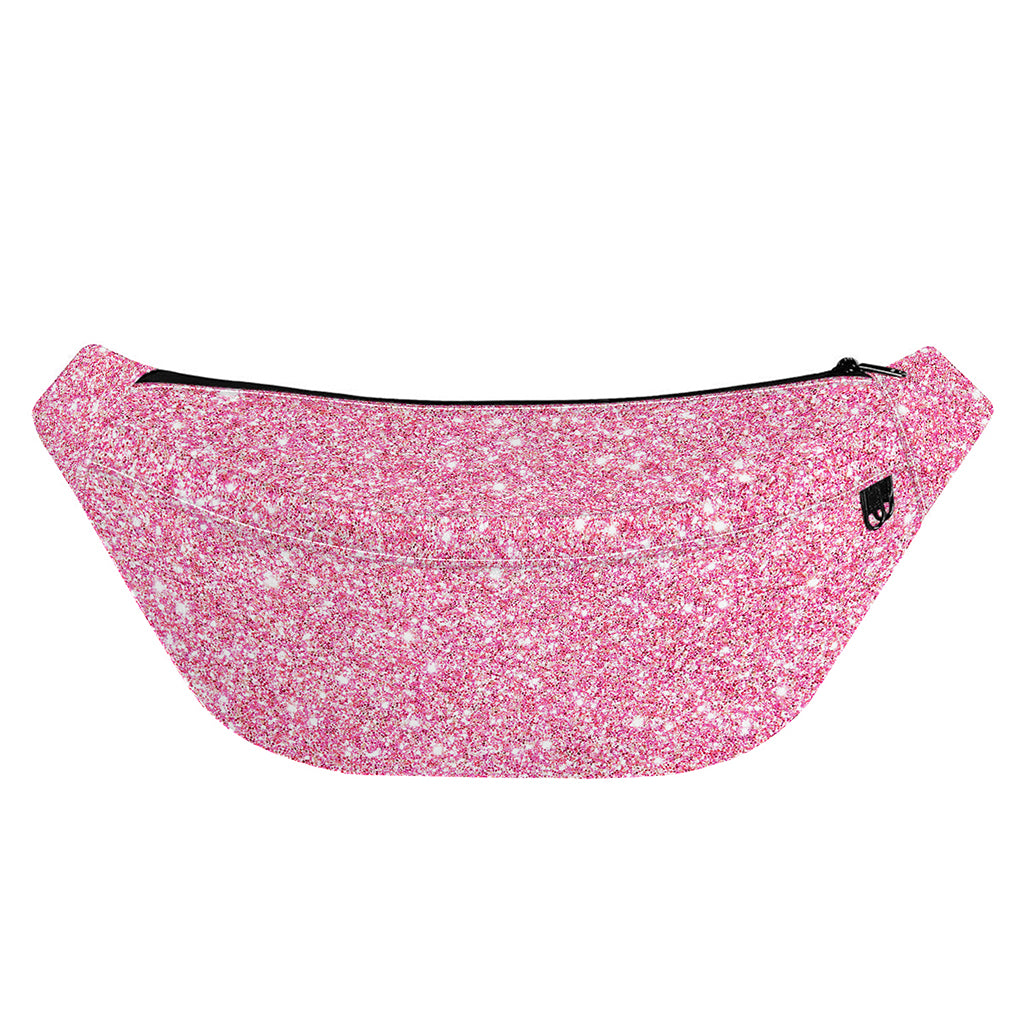 Pink (NOT Real) Glitter Print Fanny Pack