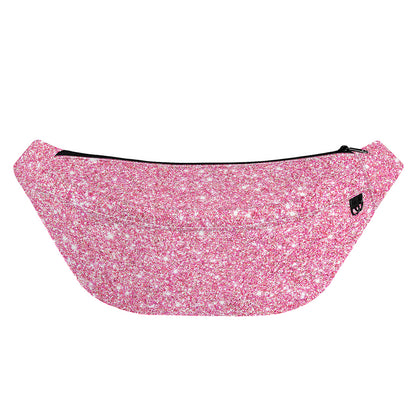 Pink (NOT Real) Glitter Print Fanny Pack