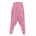 Pink (NOT Real) Glitter Print Hammer Pants