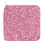 Pink (NOT Real) Glitter Print Hand Towel