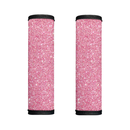 Pink (NOT Real) Glitter Print Handle Covers