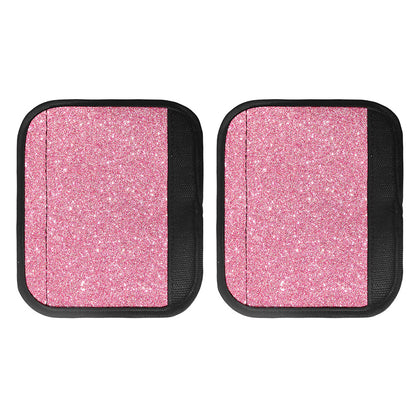 Pink (NOT Real) Glitter Print Handle Covers