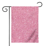 Pink (NOT Real) Glitter Print House Flag