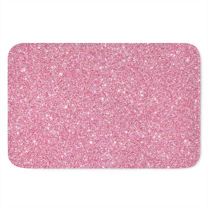 Pink (NOT Real) Glitter Print Indoor Door Mat