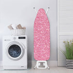 Pink (NOT Real) Glitter Print Ironing Board Cover