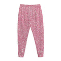 Pink (NOT Real) Glitter Print Jogger Pants
