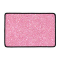 Pink (NOT Real) Glitter Print Kitchen Mat