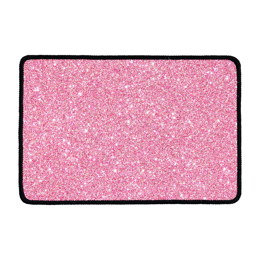 Pink (NOT Real) Glitter Print Kitchen Mat