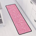 Pink (NOT Real) Glitter Print Long Kitchen Mat