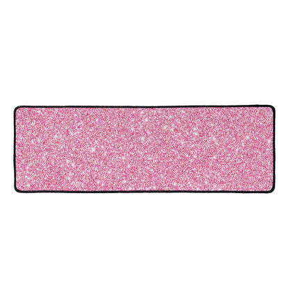 Pink (NOT Real) Glitter Print Long Kitchen Mat
