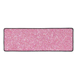 Pink (NOT Real) Glitter Print Long Kitchen Mat