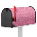 Pink (NOT Real) Glitter Print Mailbox Cover