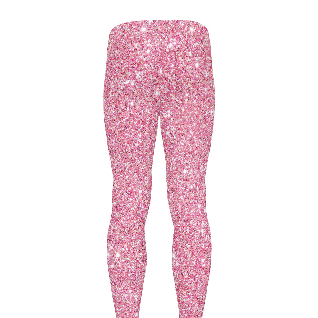 Pink (NOT Real) Glitter Print Men's leggings