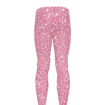 Pink (NOT Real) Glitter Print Men's leggings