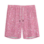 Pink (NOT Real) Glitter Print Men's Sports Shorts