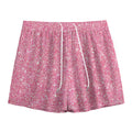 Pink (NOT Real) Glitter Print Mesh Shorts