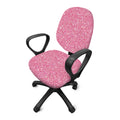 Pink (NOT Real) Glitter Print Office Chair Cover