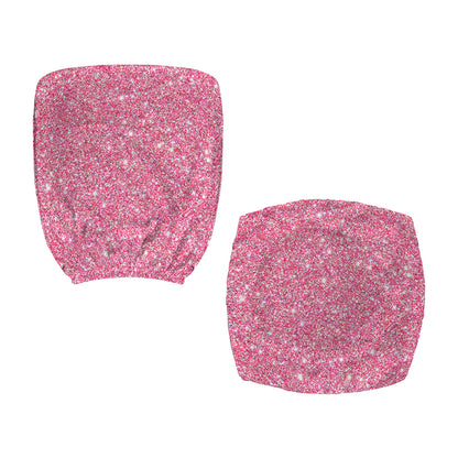 Pink (NOT Real) Glitter Print Office Chair Cover