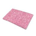 Pink (NOT Real) Glitter Print Pet Cooling Mat Cover