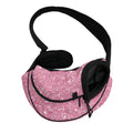 Pink (NOT Real) Glitter Print Pet Sling Carrier