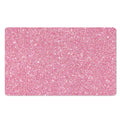 Pink (NOT Real) Glitter Print Polyester Doormat
