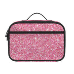 Pink (NOT Real) Glitter Print Portable Lunch Bag