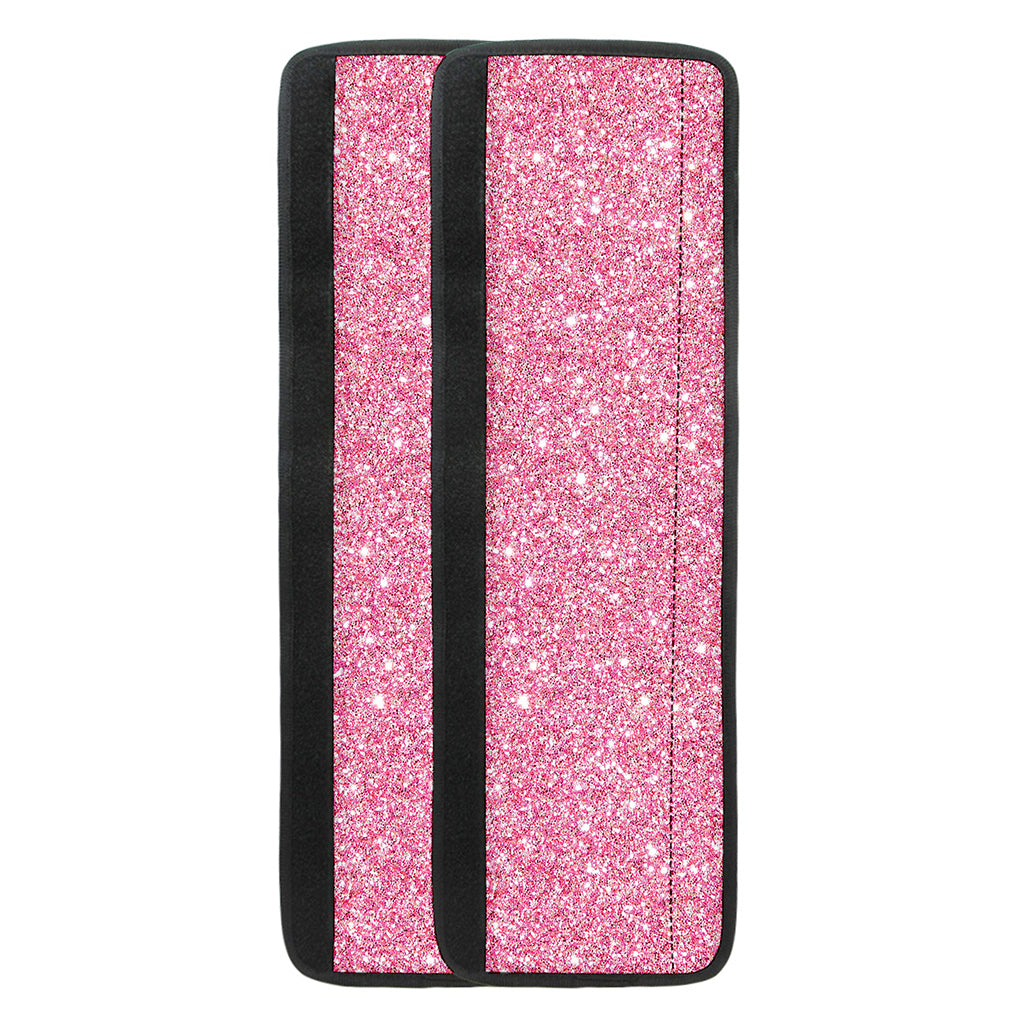 Pink (NOT Real) Glitter Print Refrigerator Handle Covers