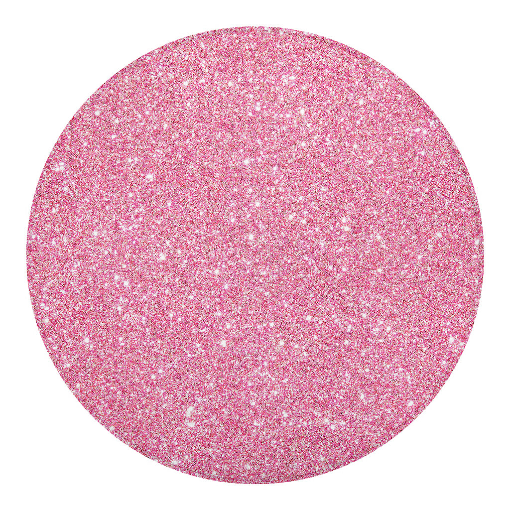 Pink (NOT Real) Glitter Print Round Blanket
