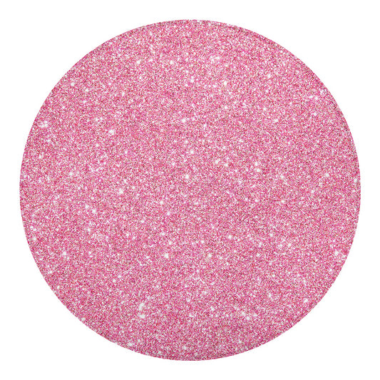Pink (NOT Real) Glitter Print Round Blanket