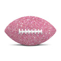 Pink (NOT Real) Glitter Print Rugby Ball