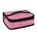 Pink (NOT Real) Glitter Print Small Lunch Bag