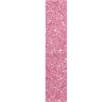 Pink (NOT Real) Glitter Print Table Runner
