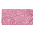 Pink (NOT Real) Glitter Print Towel