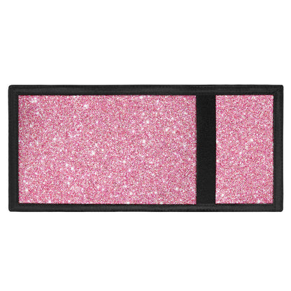Pink (NOT Real) Glitter Print Trifold Wallet