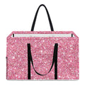 Pink (NOT Real) Glitter Print Utility Tote Bag