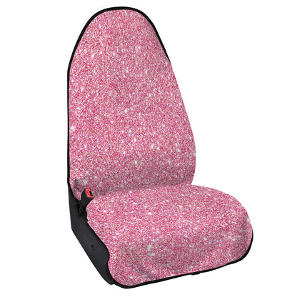 Pink (NOT Real) Glitter Print Waterproof Car Seat Cover