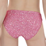 Pink (NOT Real) Glitter Print Women's Panties