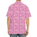 Pink Octopus Tentacles Pattern Print Aloha Shirt