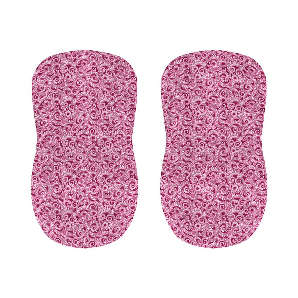 Pink Octopus Tentacles Pattern Print Bar Stool Covers